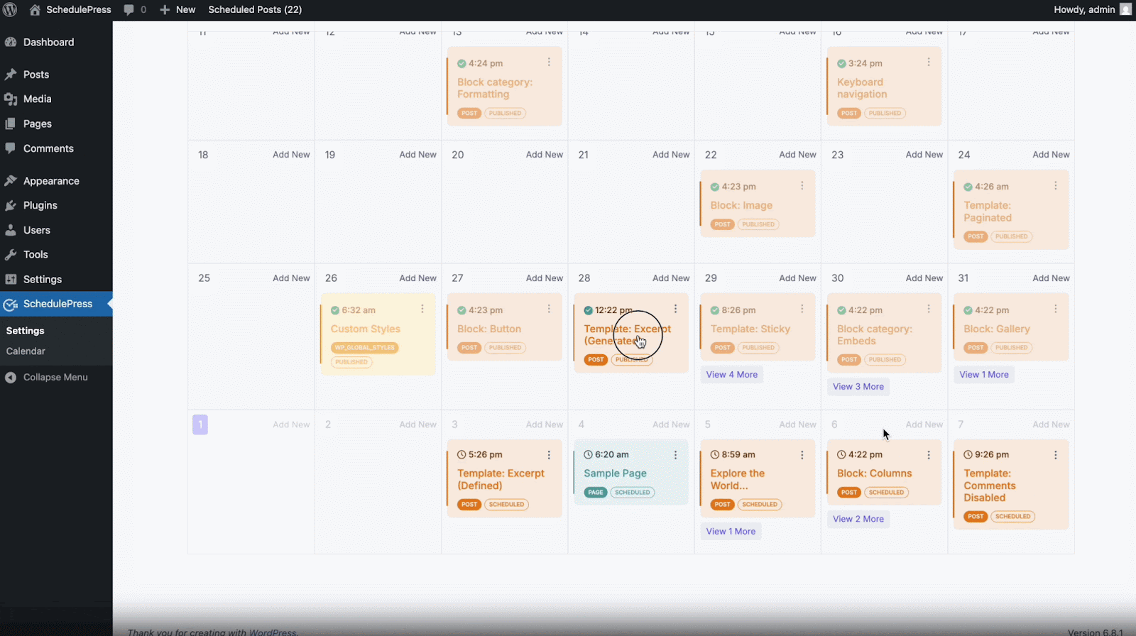 How to Plan a Year of Content with a WordPress Editorial Calendar 5 WordPress editorial calendar