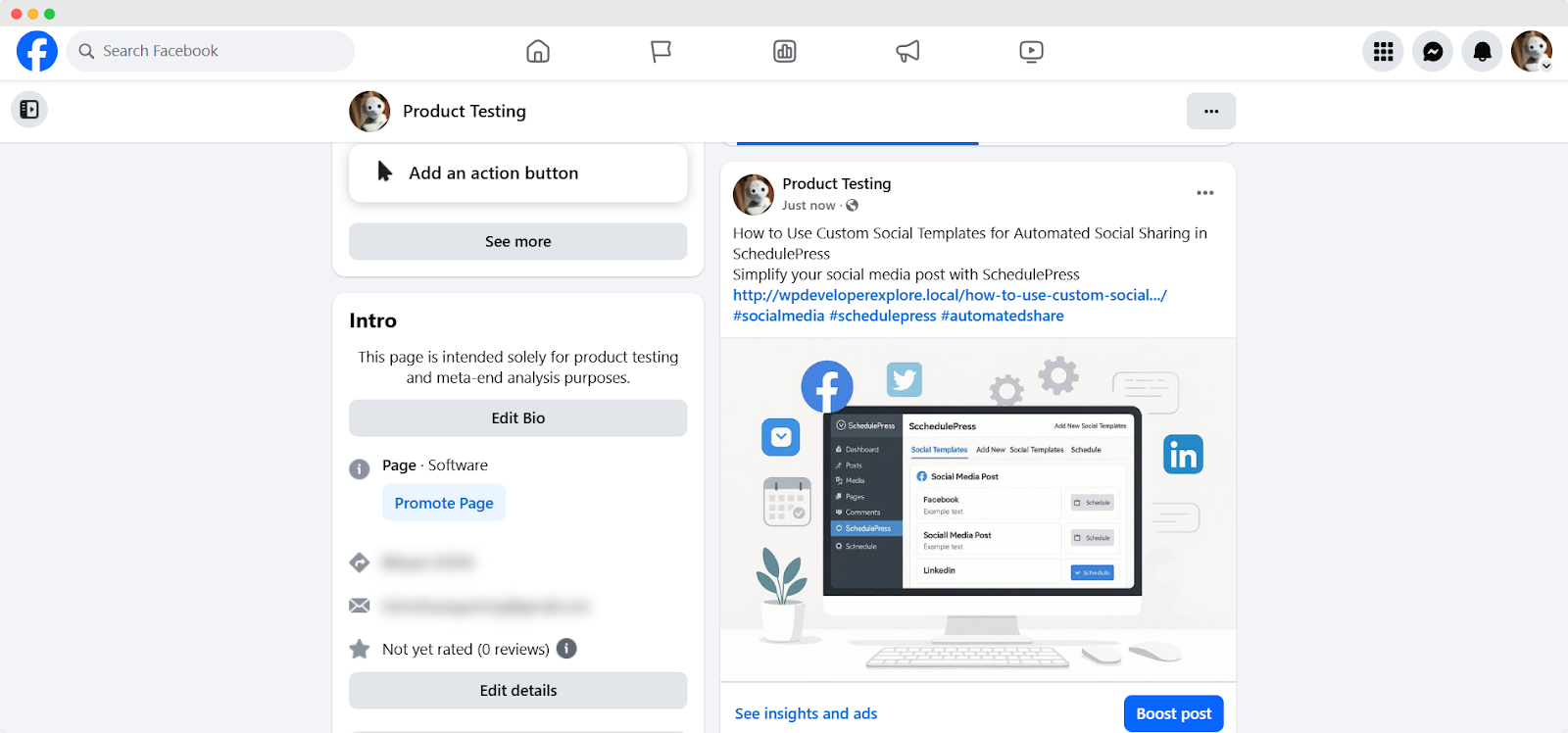 Preview your post