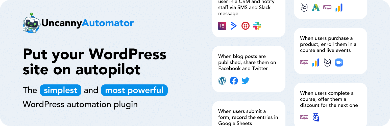 Uncanny Automator: Connect All Your Plugins