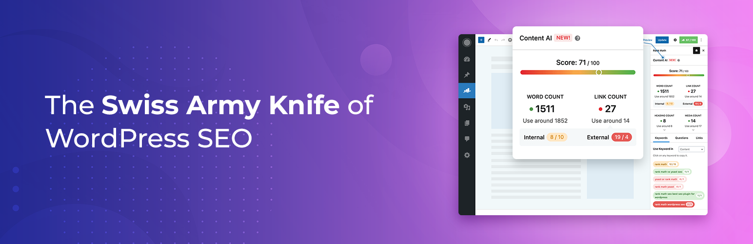 Rank Math:  Swiss Army Knife of WordPress SEO