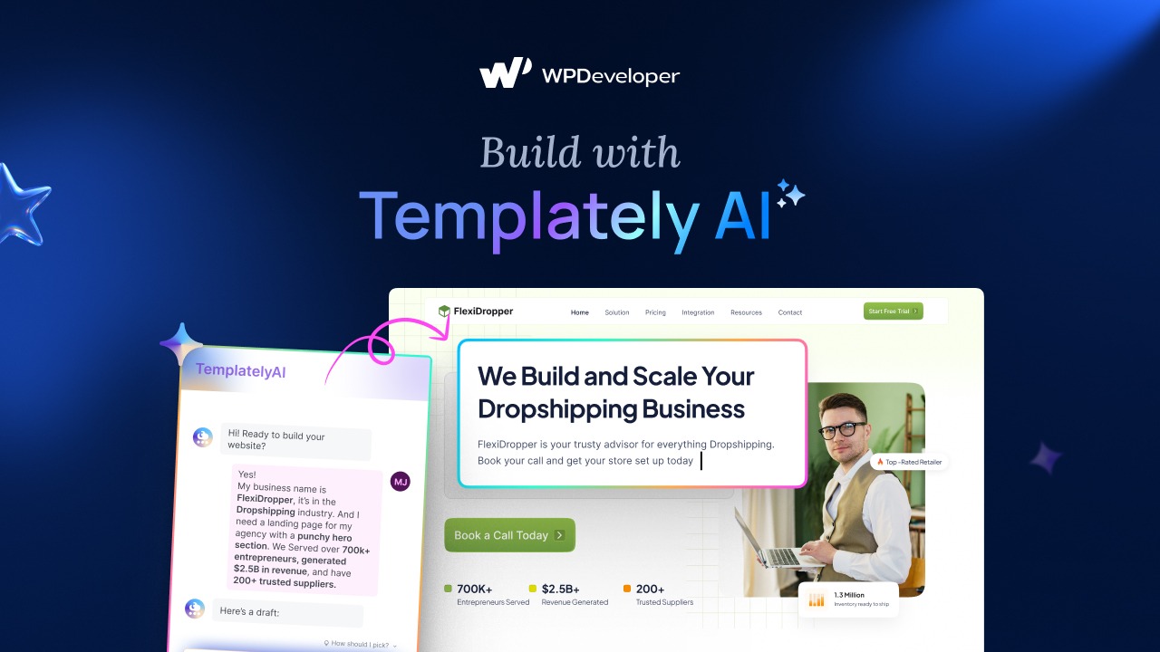 How to Design Website with AI in WordPress? 3 Build with Templately AI