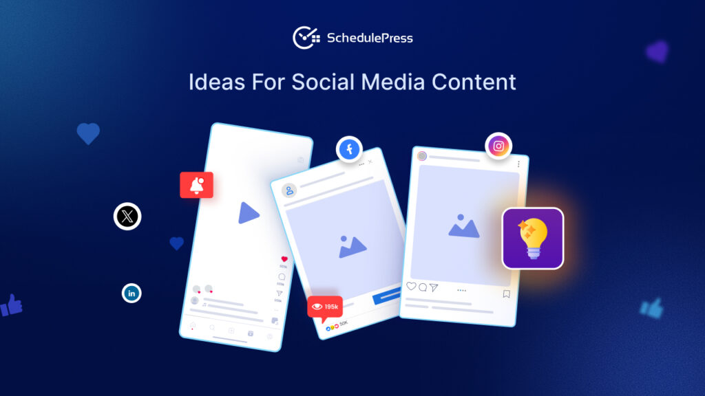 ideas for social media content
