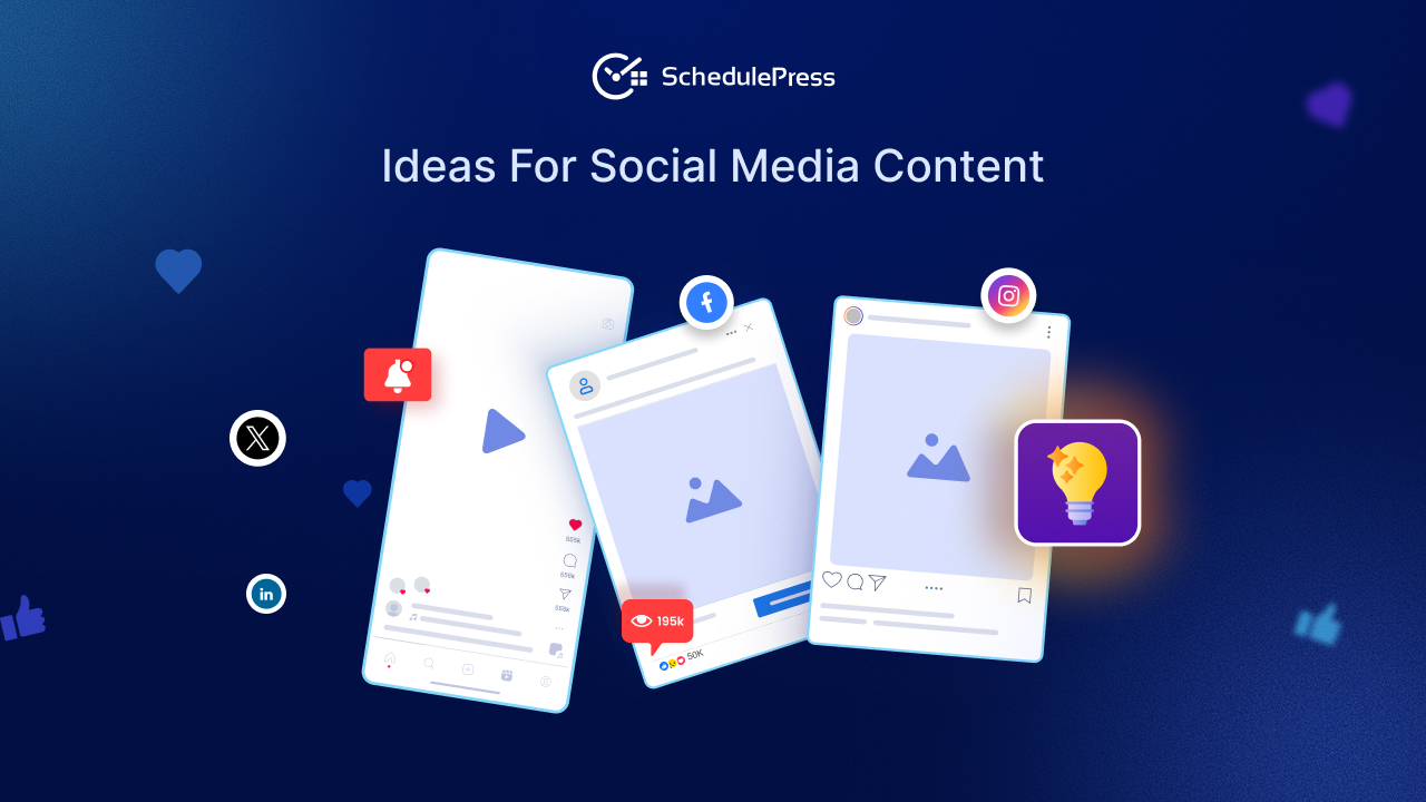 ideas for social media content