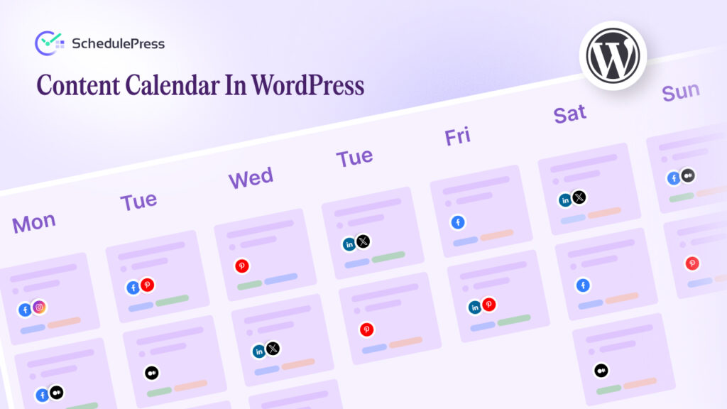 How to Create a Content Calendar in WordPress with SchedulePress