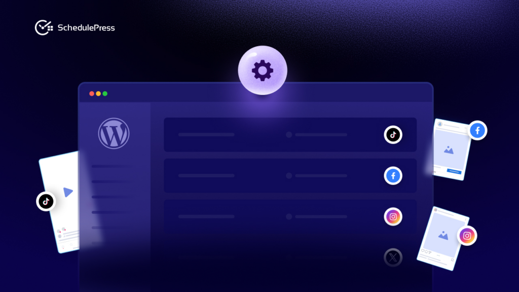 social media management in WordPress