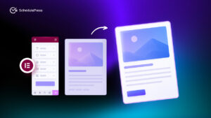 schedule updates in published blogs