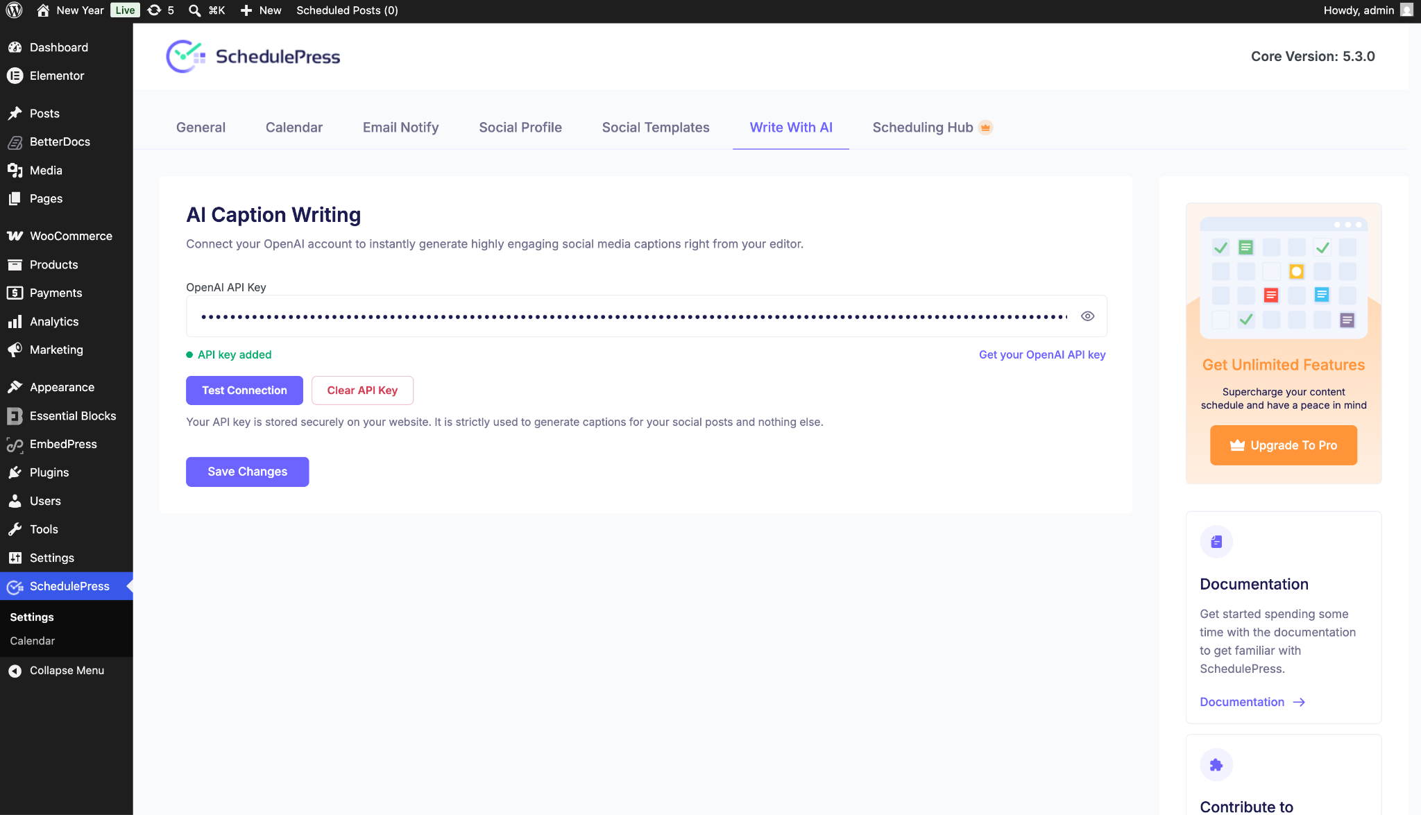 Connect OpenAI account