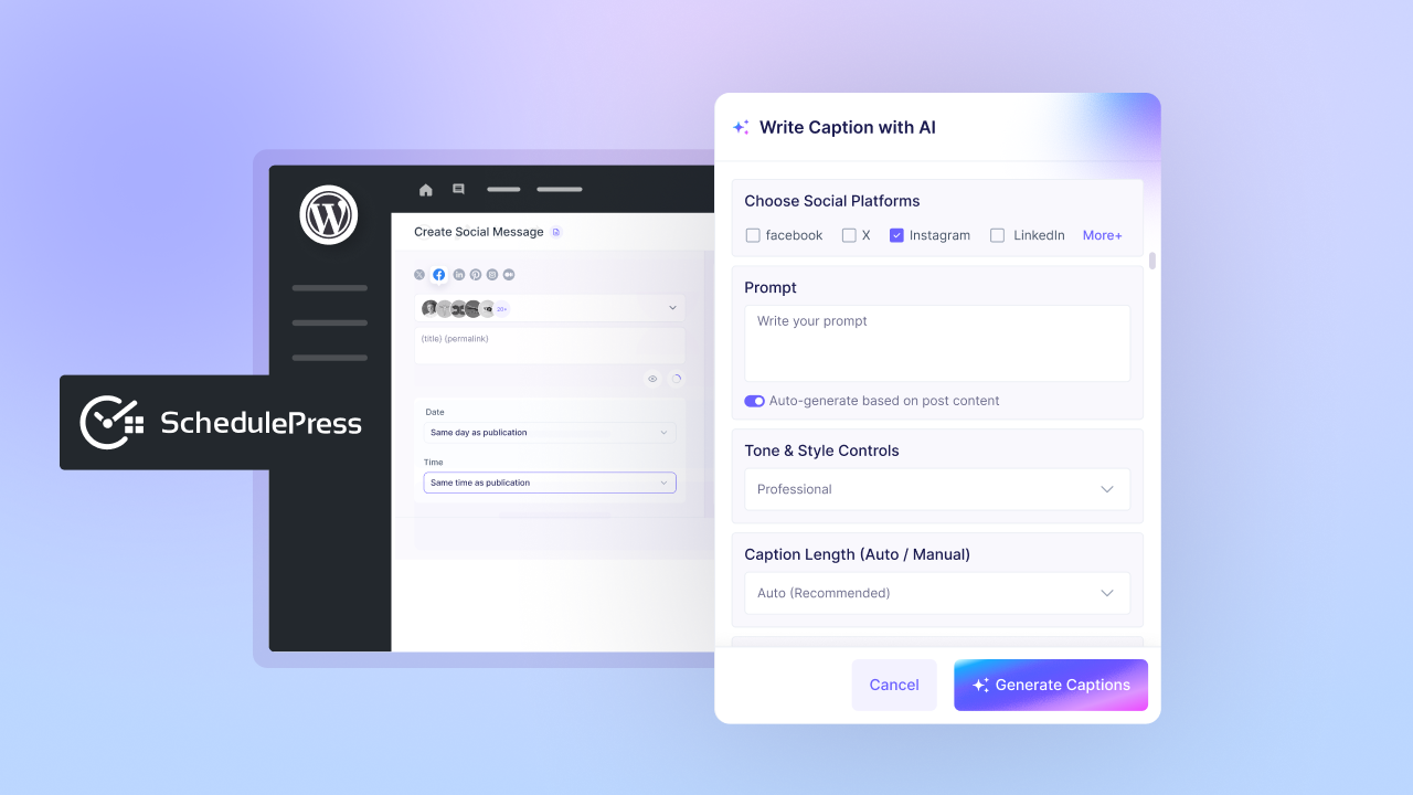 Generate Social Media Captions with AI
