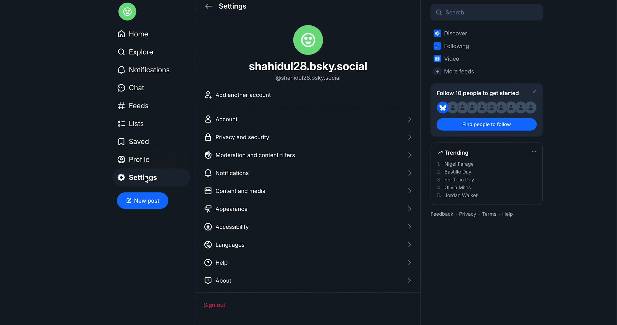 How to Automatically Share WordPress Posts on Bluesky with SchedulePress? 1 Bluesky App Passwords page with the generated password highlighted