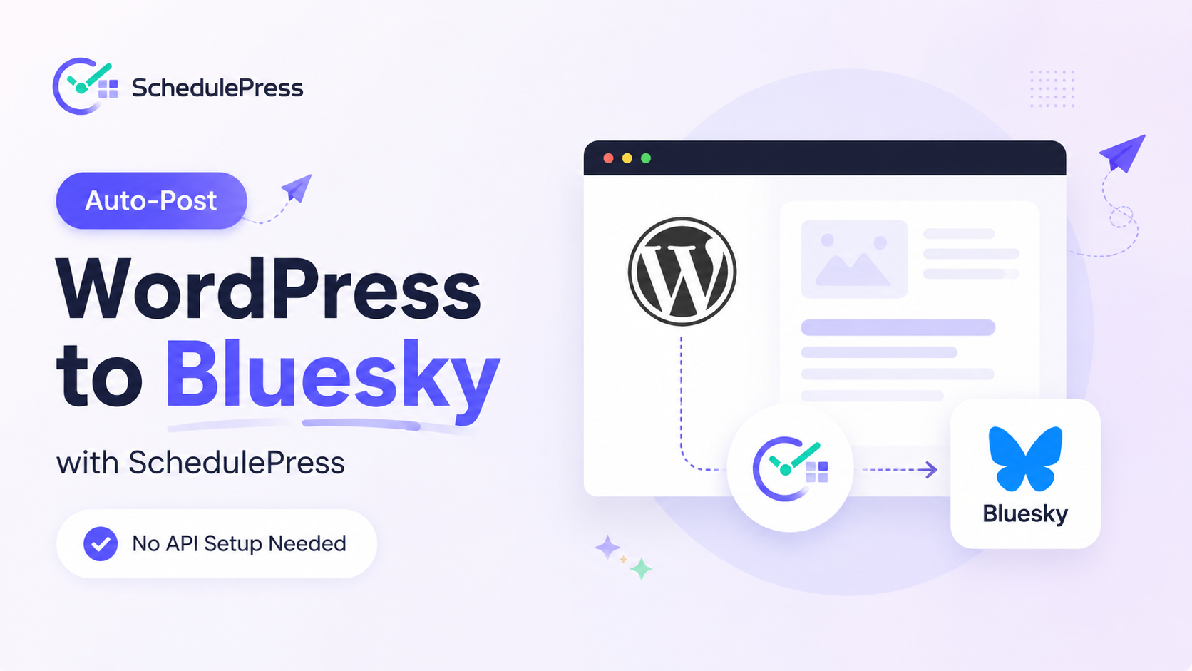 How to Auto-Post WordPress to Bluesky with SchedulePress (No API Setup Needed) 1 Auto-Post WordPress to Bluesky