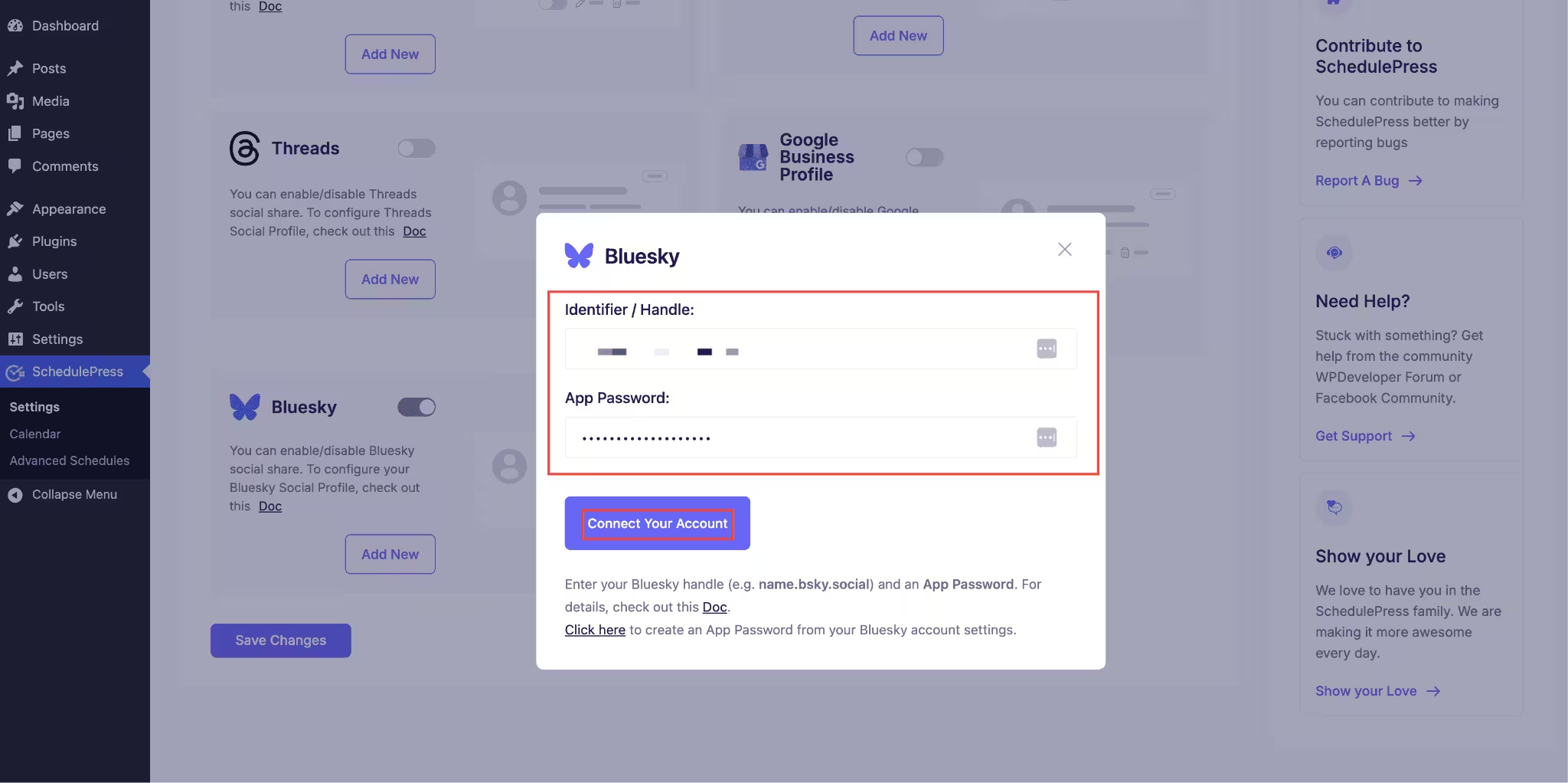 How to Auto-Post WordPress to Bluesky with SchedulePress (No API Setup Needed) 4 Auto-Post WordPress to Bluesky