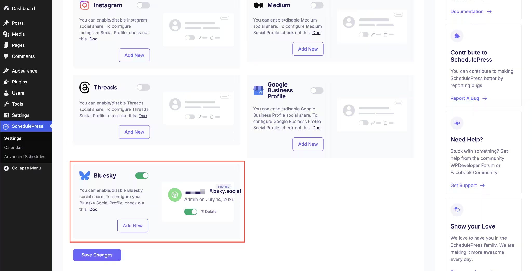 How to Auto-Post WordPress to Bluesky with SchedulePress (No API Setup Needed) 5 Auto-Post WordPress to Bluesky